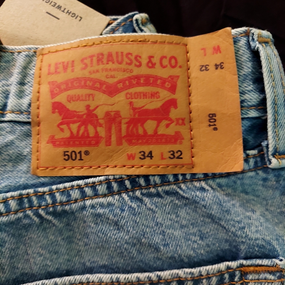 Levi's Blue Straight Jeans Iconic Style